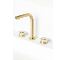 Смеситель на столешницу AURA на 3 отв. MAT GOLD Boheme