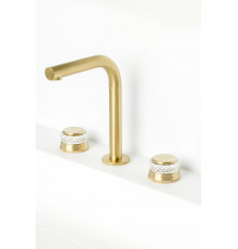 Смеситель на столешницу AURA на 3 отв. MAT GOLD Boheme