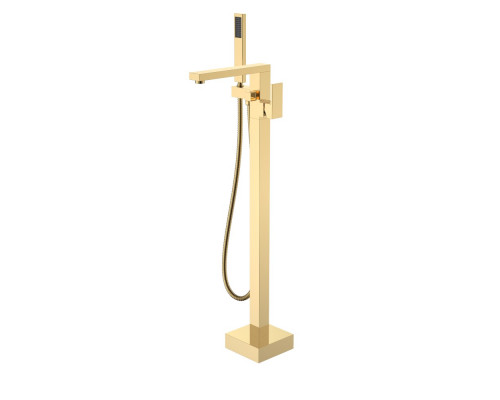 Смеситель напольный, QUBIC Gold