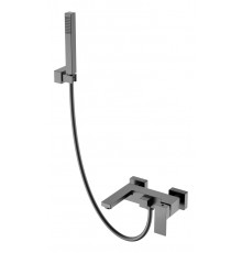 Смеситель для ванны с душем Qubic Matt Gun Metal Boheme