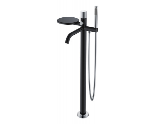 Смеситель напольный Stick Black Chrome Boheme