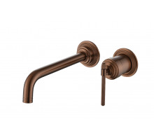 Смеситель для умывальника из стены, ETERNA BRUSHED BRONZE