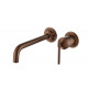 Смеситель для умывальника из стены, ETERNA BRUSHED BRONZE