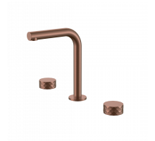 Смеситель на столешницу STICK DIAMOND на 3 отв. BRUSHED BRONZE