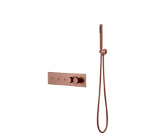 Смеситель FUSION TERMO с ручным душем COPPER BRUSHED