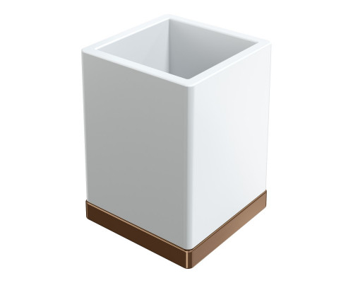 Стакан настольный Qubic Brushed Bronze