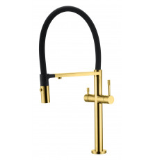 Смеситель для кухни UNO GOLD c краном для питьевой воды Boheme