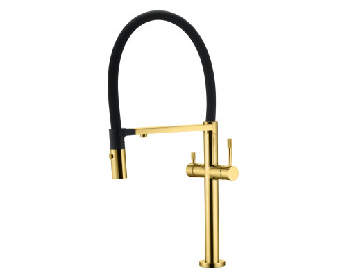 Смеситель для кухни UNO GOLD c краном для питьевой воды Boheme