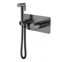Смеситель гигиенический STICK Gun Metal c ручкой DIAMOND Boheme