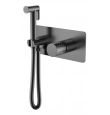 Смеситель гигиенический STICK Gun Metal c ручкой DIAMOND Boheme