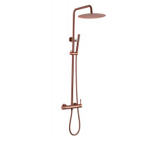 Стойка для душа со смесителем UNO BRUSHED BRONZE без излива
