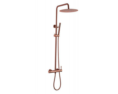 Стойка для душа со смесителем UNO BRUSHED BRONZE без излива