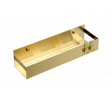 Полка подвесная + 2 крючка MATT GOLD Boheme