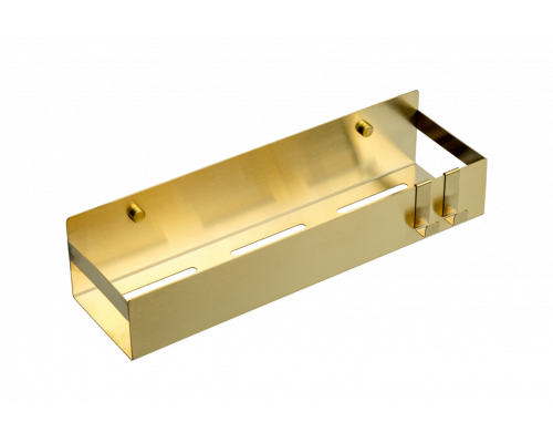 Полка подвесная + 2 крючка MATT GOLD Boheme