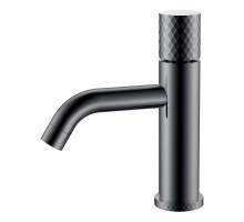 Смеситель STICK для умыв. низ. Shine Gun Metal низкий с ручкой DIAMOND Boheme