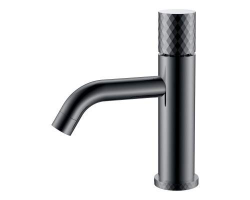 Смеситель STICK для умыв. низ. Shine Gun Metal низкий с ручкой DIAMOND Boheme