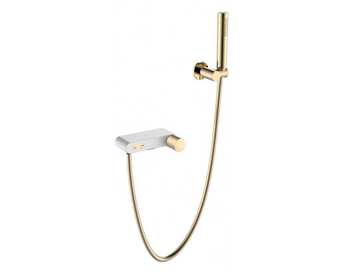 Смеситель STICK для ванны WHITE TOUCH GOLD Boheme