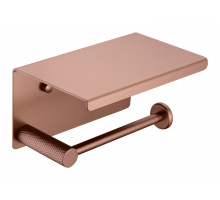Держатель туалетной бумаги с крышкой UNO BRUSHED BRONZE