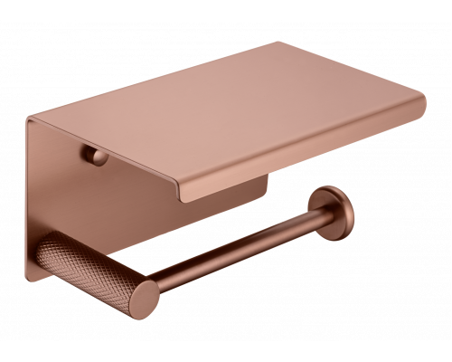Держатель туалетной бумаги с крышкой UNO BRUSHED BRONZE
