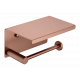 Держатель туалетной бумаги с крышкой UNO BRUSHED BRONZE