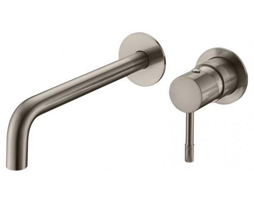 Смеситель для умывальника из стены, Uno. Nickel Brush Boheme