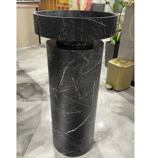 Пьедестал для раковины Corian 300*720 Nero Marquina