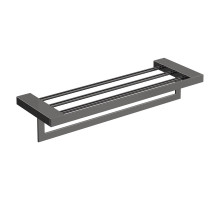 Полка для полотенец Qubic Shine Gun Metal