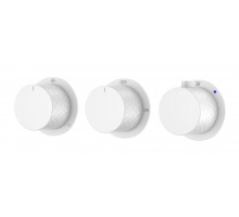 Смеситель встроенный с термостатом STICK DIAMOND MATT WHITE 3-проходной