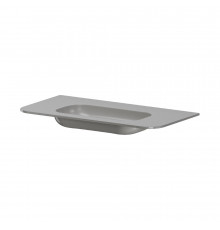 Раковина моноблок VOI 100см STONE FINISH LUNA