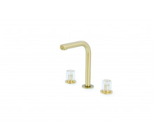 Смеситель на столешницу ELEGANTE на 3 отв. MAT GOLD Boheme