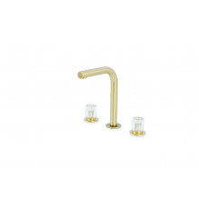 Смеситель на столешницу ELEGANTE на 3 отв. MAT GOLD Boheme