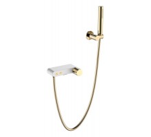 Смеситель STICK для ванны WHITE DIAMOND GOLD Boheme