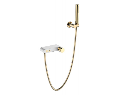 Смеситель STICK для ванны WHITE DIAMOND GOLD Boheme