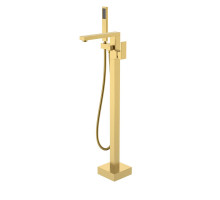 Смеситель напольный, QUBIC Matt Gold