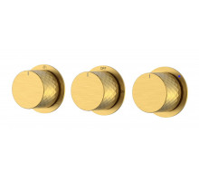 Смеситель встроенный STICK DIAMOND MATT GOLD 3-х проходной