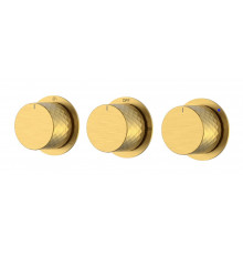 Смеситель встроенный STICK DIAMOND MATT GOLD 3-х проходной