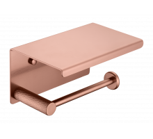 Держатель туалетной бумаги с крышкой UNO COPPER BRUSHED