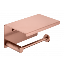 Держатель туалетной бумаги с крышкой UNO COPPER BRUSHED