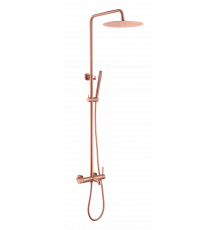 Стойка для душа со смесителем UNO Copper Brushed