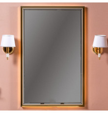 Зеркало MONACO с подсветкой 70*110CM глянец капучино + золото Armadi Art
