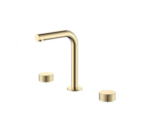 Смеситель на столешницу STICK SPIRALE на 3 отв. GOLD