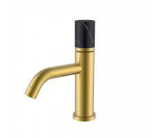 Смеситель STICK для умыв. низ. MATT GOLD MRAMOR BLACK_Комплект
