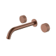 Смеситель из стены STICK LINEA на 3 отв. BRUSHED BRONZE
