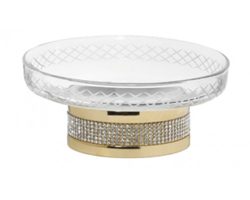 Настольная мыльница ROYALE CRISTAL GOLD Boheme