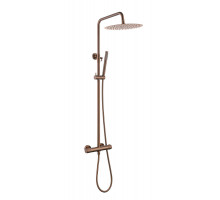 Стойка для душа с термостатом UNO BRUSHED BRONZE без излива