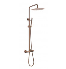 Стойка для душа с термостатом UNO BRUSHED BRONZE без излива