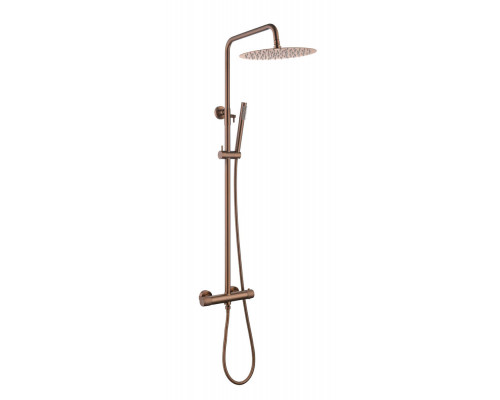Стойка для душа с термостатом UNO BRUSHED BRONZE без излива