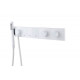 Смеситель ZODIAC THERMO с ручным душем MATT WHITE