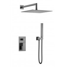 Смеситель встроенный для душа QUBIC Gun Metal Boheme