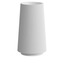 Раковина напольная рифленая Torre Corian 480*480*850 Matt White